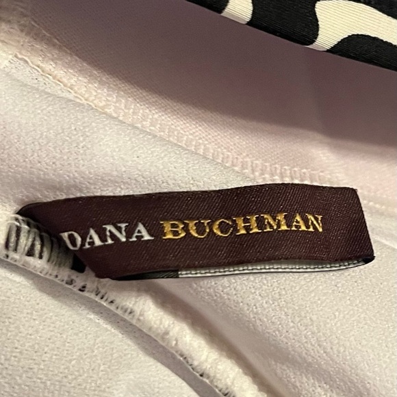 Dana Buchman Black & White Floral Halter Tankini top only (no bottoms) – Size 16 - Picture 5 of 9